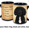 Portuguese Water Dog, Black & White Beardless Mug - Image 2