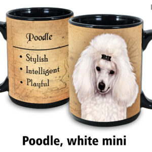 Poodle, White Miniature Mug