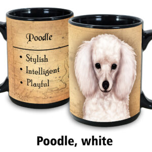 Poodle, White Mug