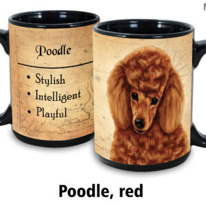 Poodle, Red Mug