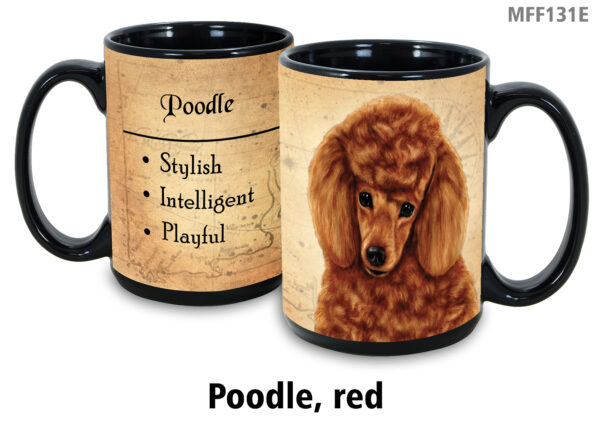 Poodle, Red Mug