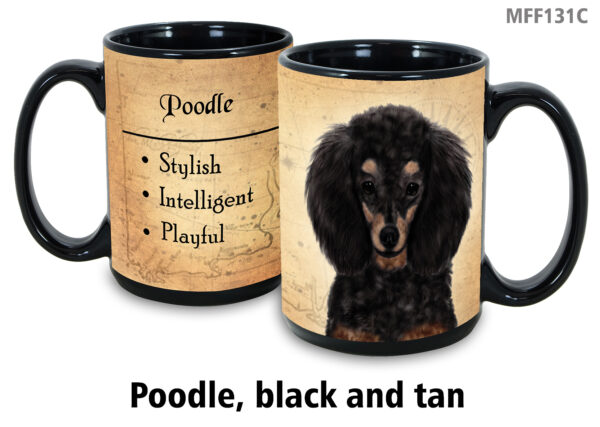 Poodle, Black & Tan Mug