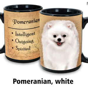 Pomeranian , White Mug