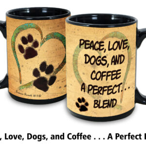 PMH, Peace, Love, Dogs Coffee Mug