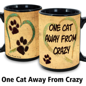 One Cat Away From Crazy Mug
