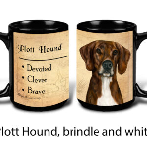 Plott Hound, Brindle & White Mug