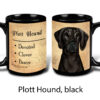Plott Hound, Black Mug - Image 2