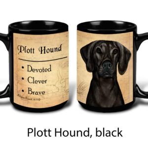 Plott Hound, Black Mug
