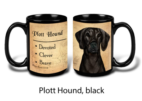 Plott Hound, Black Mug