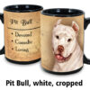 Pit Bull, White Cropped Ears Mug - Image 2