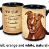 Pit Bull, Orange & White Natural Ears Mug - Image 2