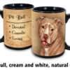 Pit Bull, Cream & White Natural Ears Mug - Image 2