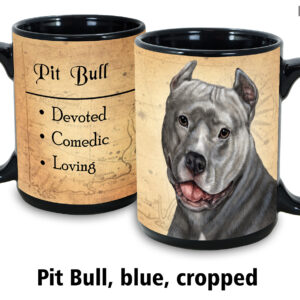 Pit Bull, Blue Cropped Ears Mug