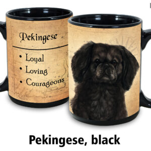 Pekingese, Black Mug