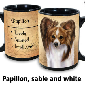 Papillon, Sable & White Mug