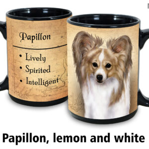 Papillon, Lemon & White Mug