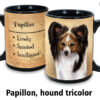 Papillon, Hound Tricolor Mug - Image 2