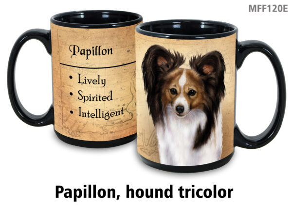 Papillon, Hound Tricolor Mug
