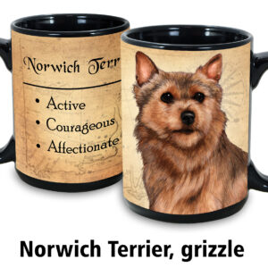 Norwich Terrier, Grizzle Mug