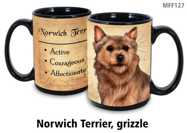 Norwich Terrier, Grizzle Mug