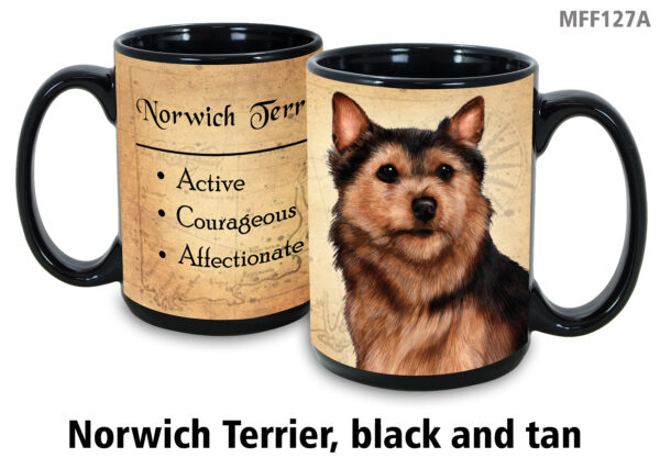 Norwich Terrier,Black & Tan Mug