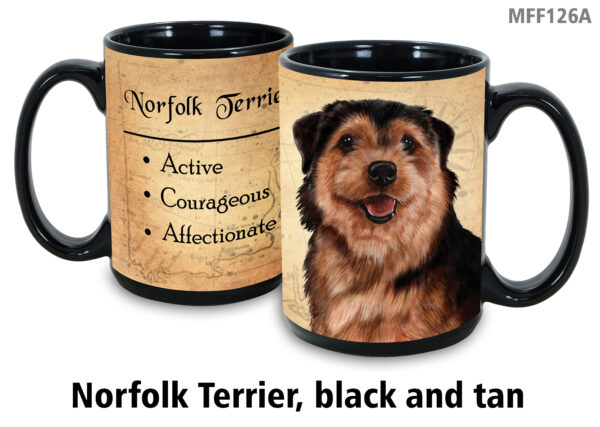 Norfolk Terrier, Black & Tan Mug