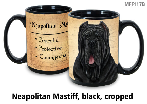 Neapolitan Mastiff, Black Cropped Ears Mug