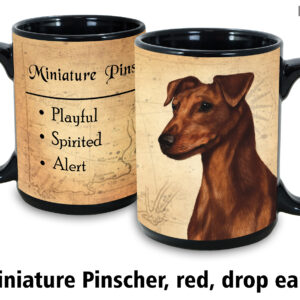 Miniature Pinscher,Red Dropped Ears Mug