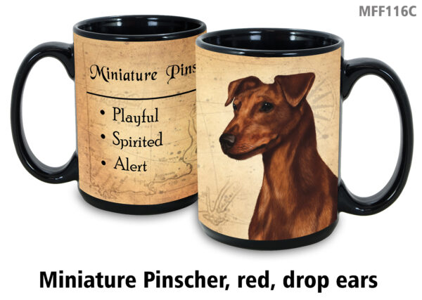 Miniature Pinscher,Red Dropped Ears Mug