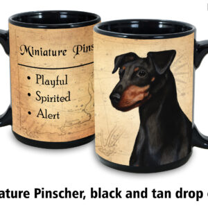 Miniature Pinscher,Black & Tan Dropped Ears Mug