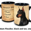 Miniature Pinscher, Red Cropped Ears Mug - Image 2
