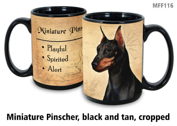 Miniature Pinscher, Red Cropped Ears Mug