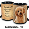 Labradoodle, Red Mug - Image 2