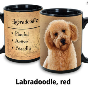 Labradoodle, Red Mug