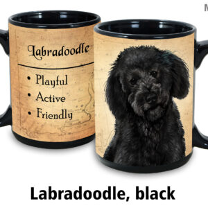 Black Labradoodle Mug