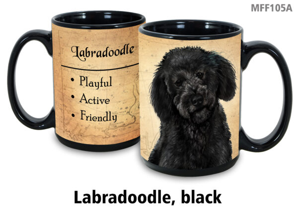 Black Labradoodle Mug