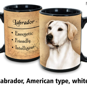 American Labrador, White Mug