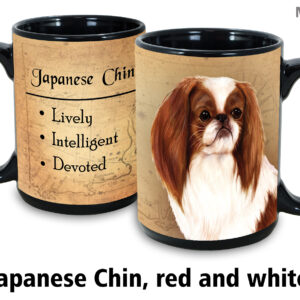 Japanese Chin, Red & White Mug