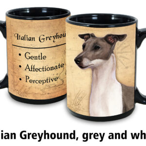 Italian Greyhound,Grey & White Mug