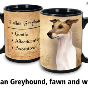 Italian Greyhound,Fawn & White Mug