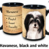 Havanese, Black and White Mug - Image 2