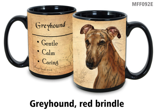 Greyhound, Red Brindle Mug