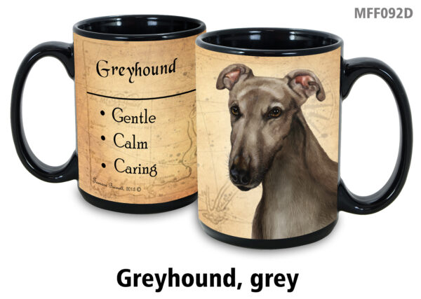 Greyhound, Grey Mug