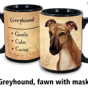 Greyhound, Fawn with Mask Mug