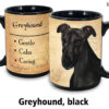 Greyhound, Black Mug - Image 2