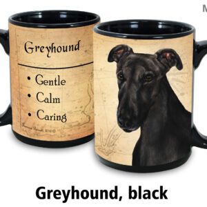 Greyhound, Black Mug
