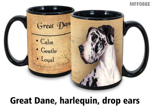 Great Dane, Harlequin Drop Ears Mug