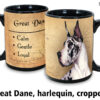 Great Dane, Harlequin Cropped Ears Mug - Image 2