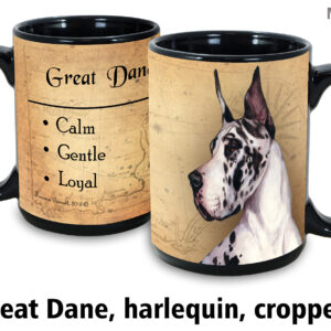Great Dane, Harlequin Cropped Ears Mug