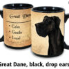 Great Dane, Black Drop Ears Mug - Image 2